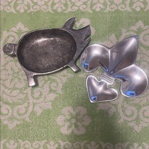 Silver Decorative Tray Set